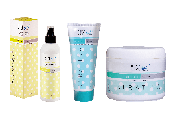 Keratina líquida y mascarilla con keratina Eurostil