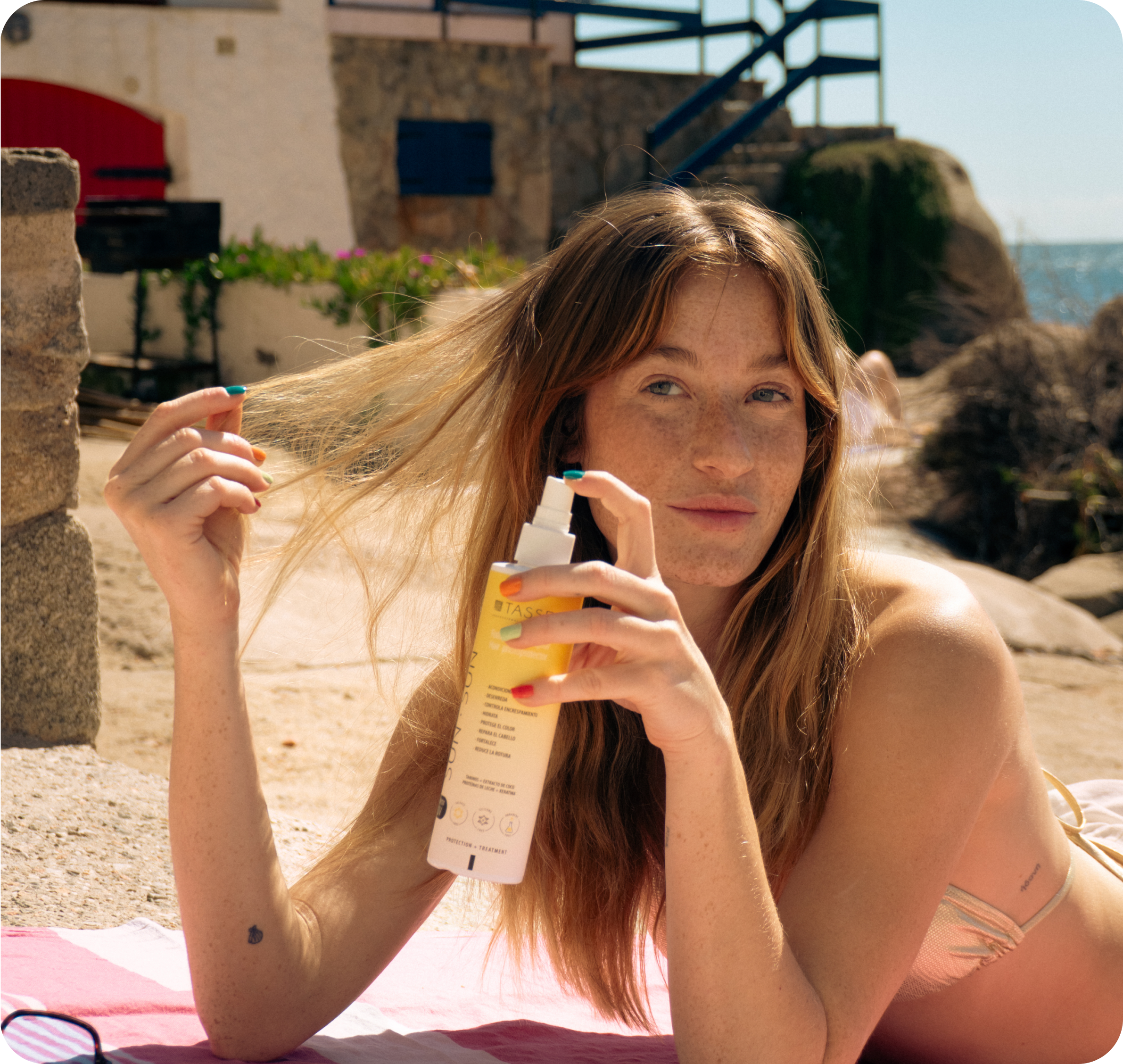 Protección UV para el cabello.